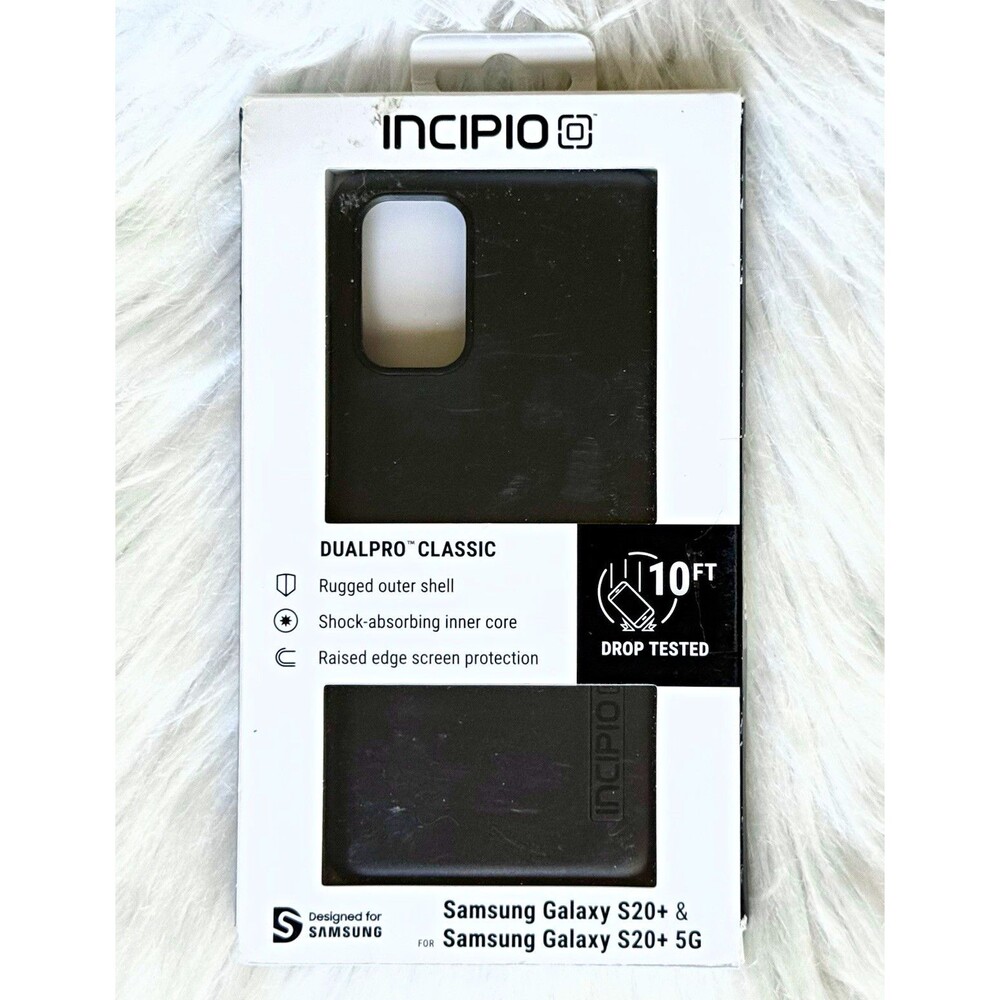 Incipio DualPro Classic Black Dual-Layer Shockproof Case for Galaxy S20+ 5G